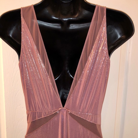 NWT Victoria’s Secret Pink Shimmer Bodysuit with Mesh - Picture 7 of 10